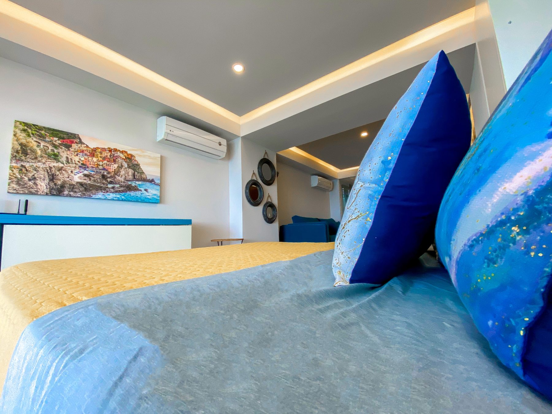 Bedroom with ocean view